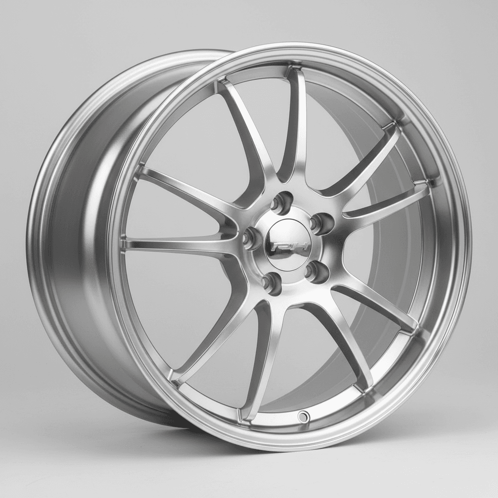 RH Alurad RMK Dynamik silber mit Edelstahlhorn 10x18 ET55 - LK5/112 ML158