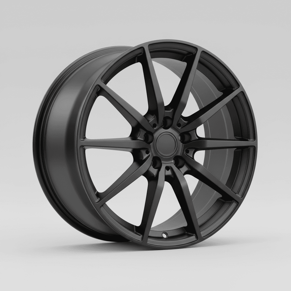 Fondmetal STC-10 matt black 11x22 ET45 - LK5/112 ML75