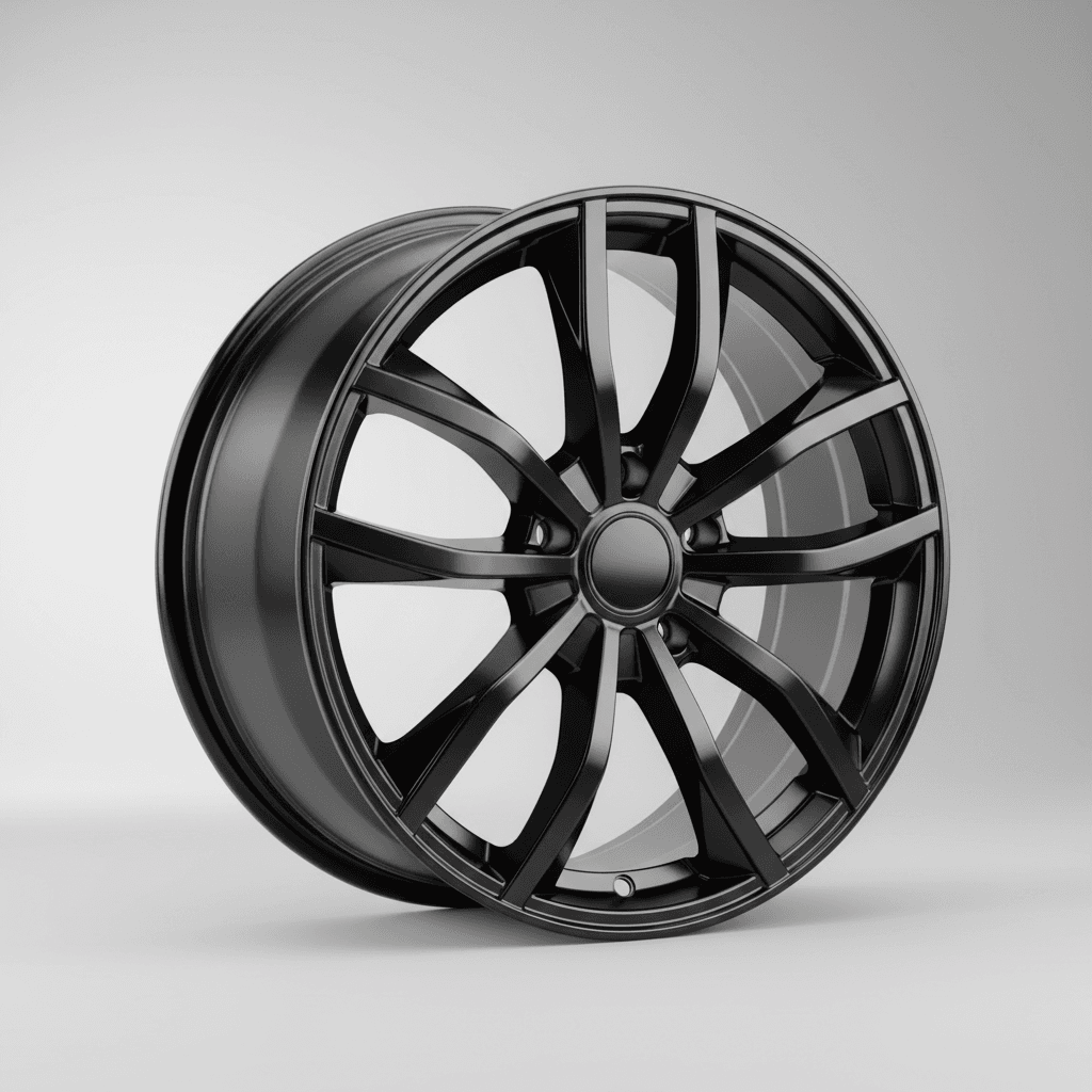 Borbet CWD black glossy 7x17 ET46 - LK5/108 ML65.1