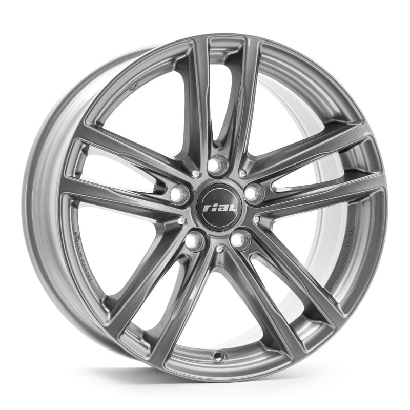 Rial X10 metal-grey 8x19 ET30 - LK5/112 ML66.5