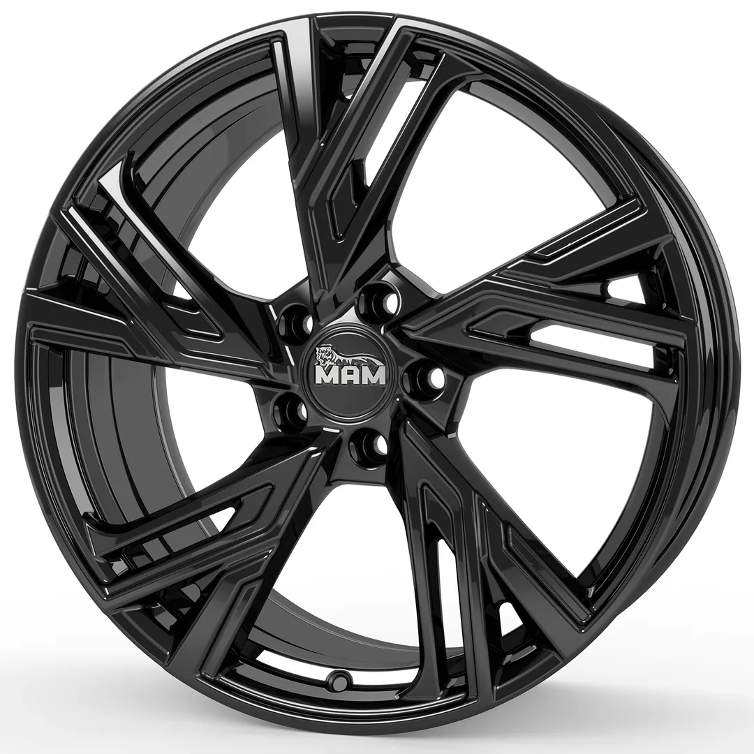 MAM RS5 black painted 7x16 ET40 - LK5/112 ML66.6