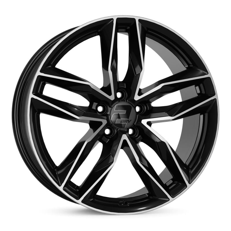2DRV WH40 schwarz hochglanzpoliert 9x20 ET25 - LK5/112 ML66.6