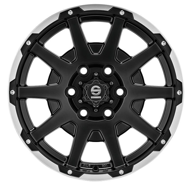 Sparco Dakar matt black lip polished + rivets 7.5x17 ET24 - LK6/139.7 ML106.1