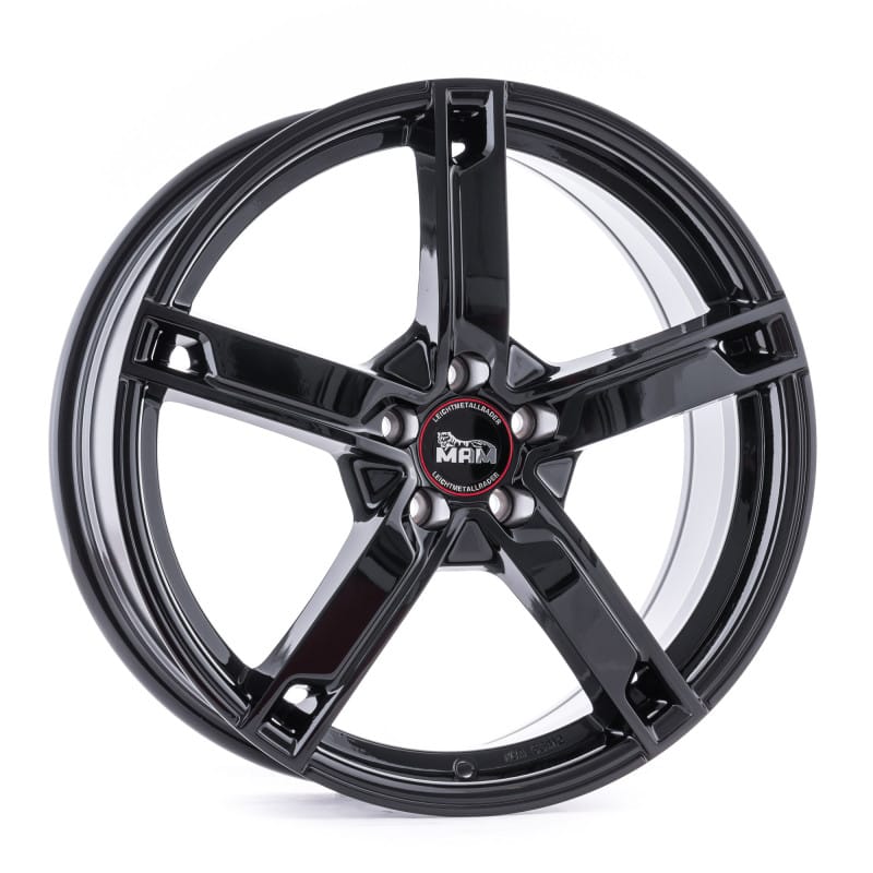 MAM W4 black painted 6x15 ET43 - LK5/112 ML57.1
