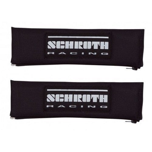 Schroth 3" NOMEX® Gurtpolster schwarz mit schwarz/silbernem SCHROTH RACING Logo