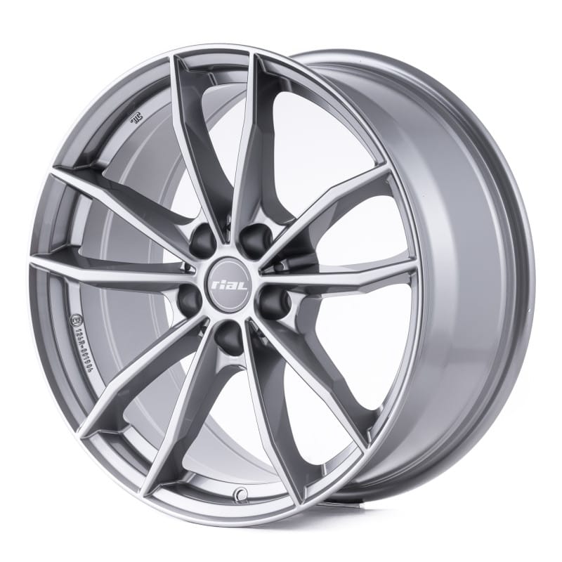 Rial X12 metal-grey 7x16 ET48 - LK5/112 ML57.1