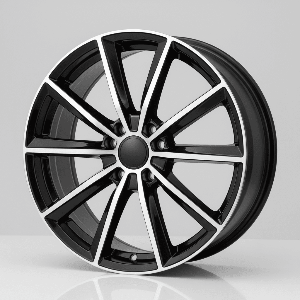 DBV Florida KF schwarz glänzend front poliert 7.5x19 ET40 - LK5/112 ML57.1