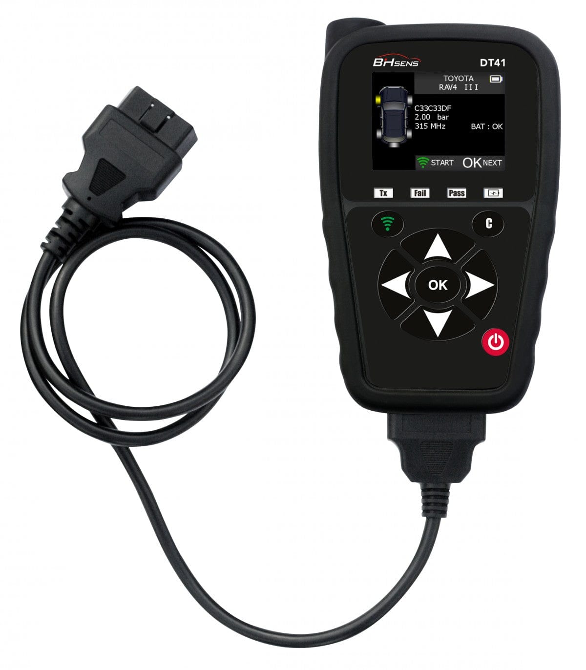 BH SENS / HUF DT41 RDKS-Diagnosegerät inkl. OBDII Modul