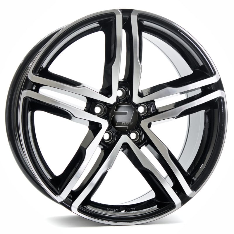 2DRV WH11 schwarz hochglanzpoliert 7.5x17 ET28 - LK5/112 ML66.6
